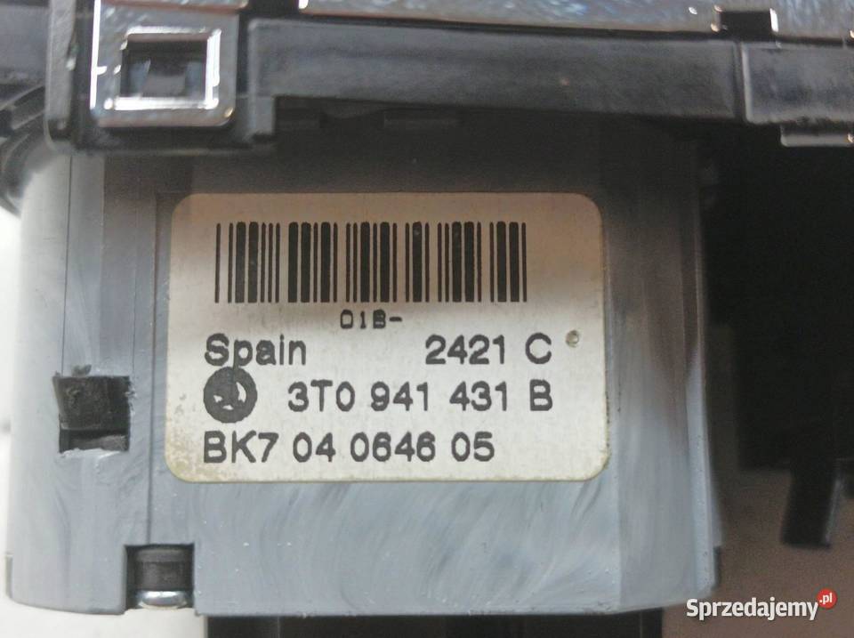 PRZEŁĄCZNIK ŚWIATEŁ ORG EU 3T0941431B Skoda