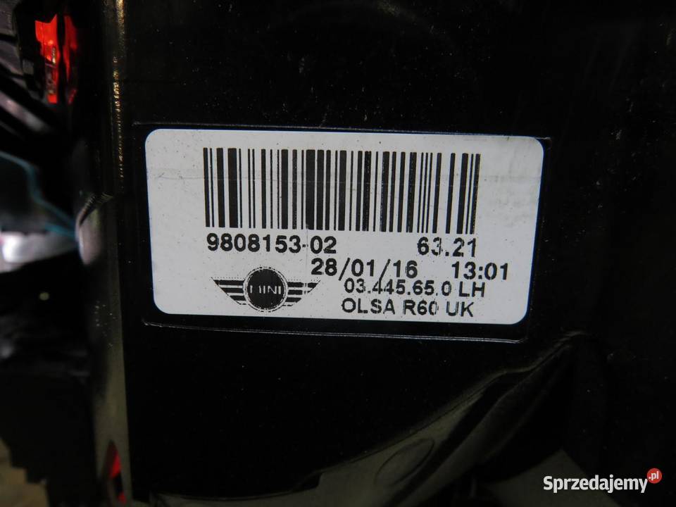 LAMPA LEWY TYŁ TYLNA MINI COUNTRYMAN R60 LIFT