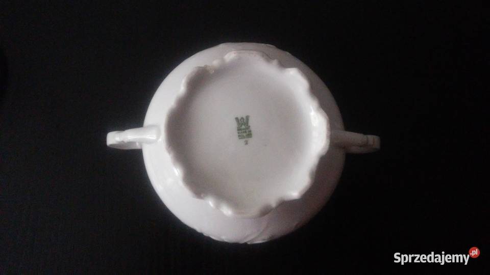 Cukiernica porcelanowa biała Wawel Warszawa