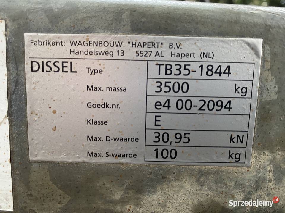 przyczepa towarowa towarowe Kluczbork