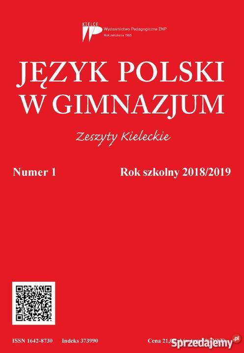 Język Polski w Gimnazjum 20182019 1 Kielce