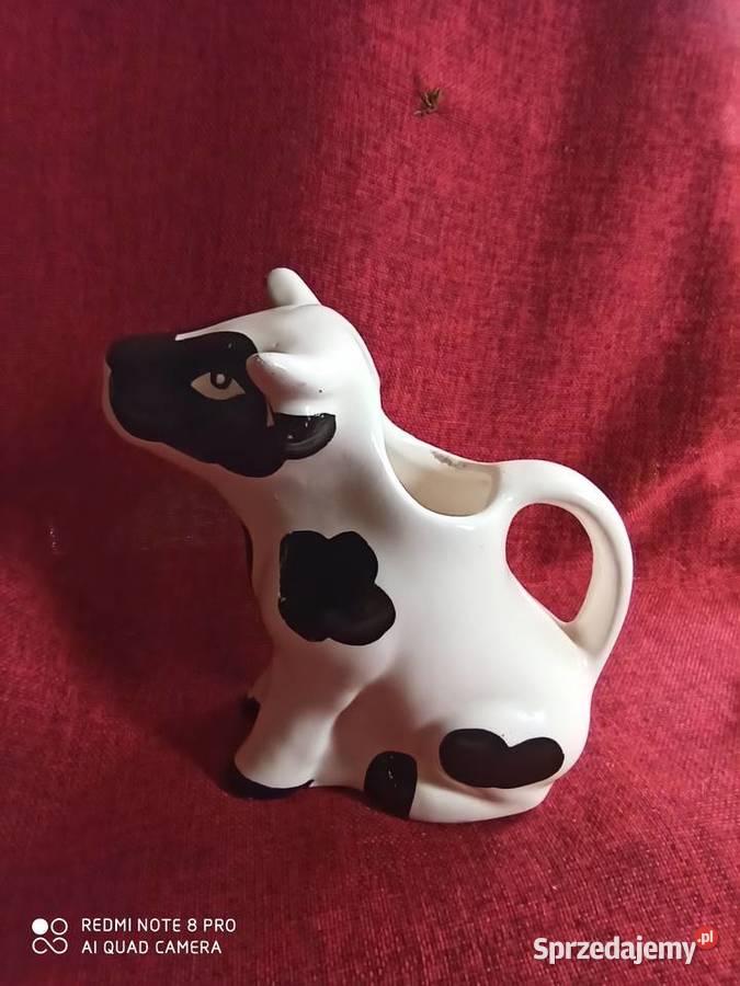 Mlecznik Biała Krówka w czarne łaty Porcelana i szkło Gdańsk