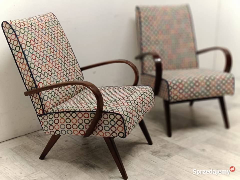 fotel fotele art deco design vintage stare PRL Radomsko sprzedam
