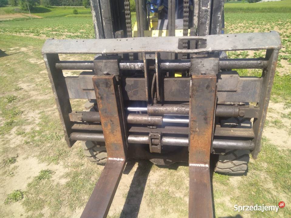 Wózek widłowy Hyster 4 t LPG przesuw zadbany Maków Podhalański