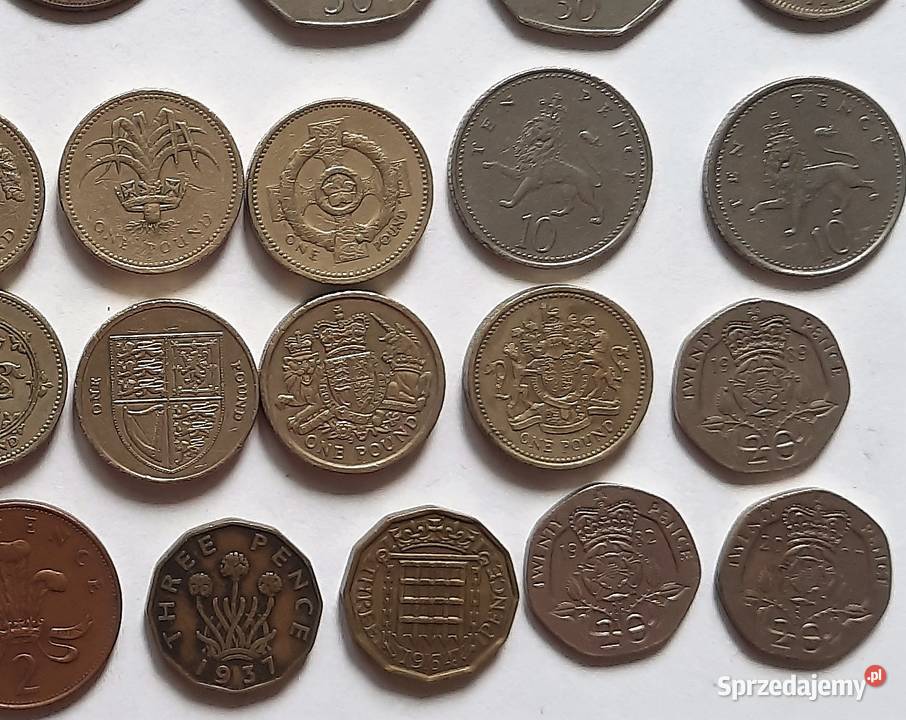 Zestaw I Monet Anglia GB Wielka Brytania Gliwice