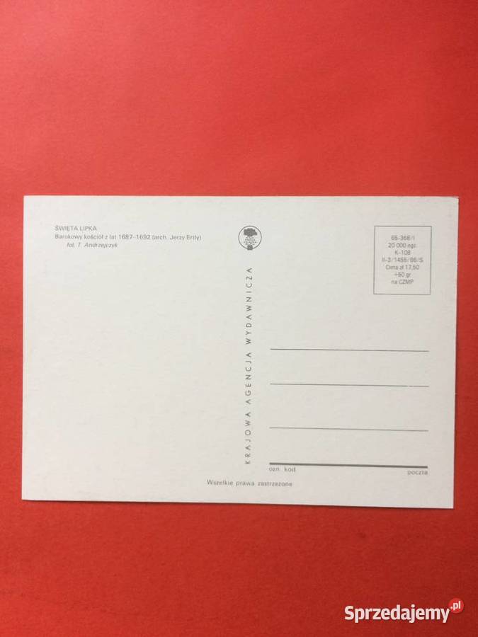 2700 Widokówka Święta Lipka Szczecin
