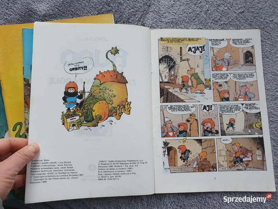 Hugo komplet 5 komiksów pierwsze wydania 1990 Gdynia