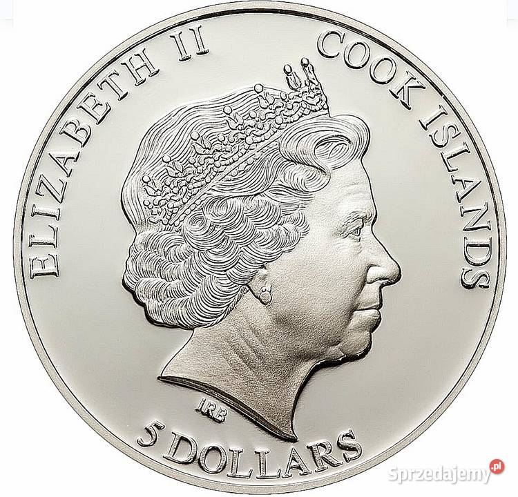 Cook Islands 5 dolarów 2012 kwiat wiśni Ag999 Ełk