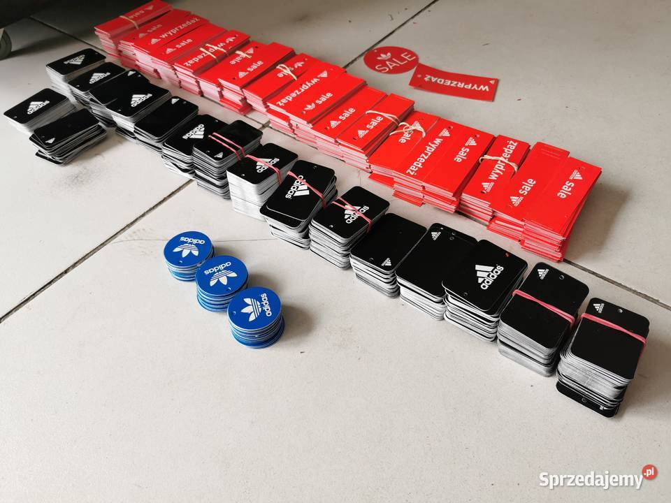 Etykiety dwustronne wyprzedaż sale Adidas Zgierz