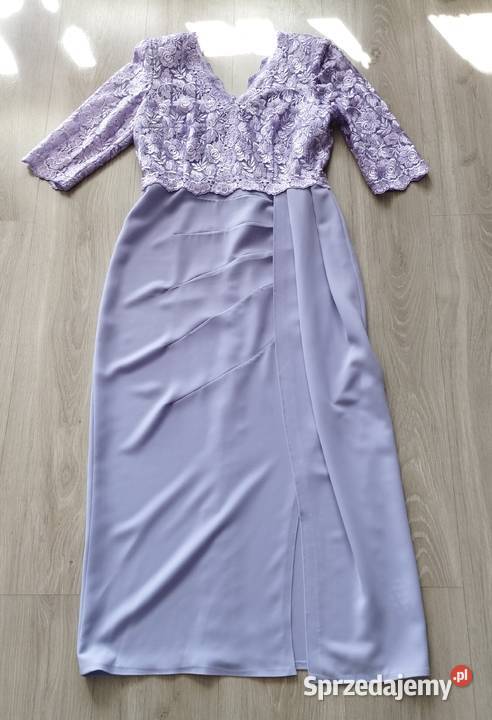 śliczna lawendowa sukienka na wesele rozmiar 40 Długość Midi Moda i Styl śląskie Częstochowa