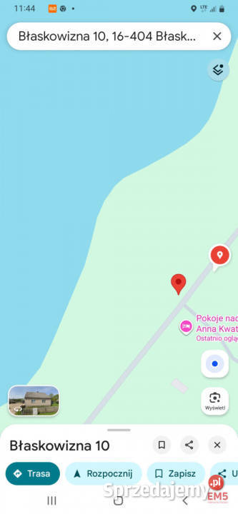 sprzedaży gruntu 3128m2 Błaskowizna 3128m2
