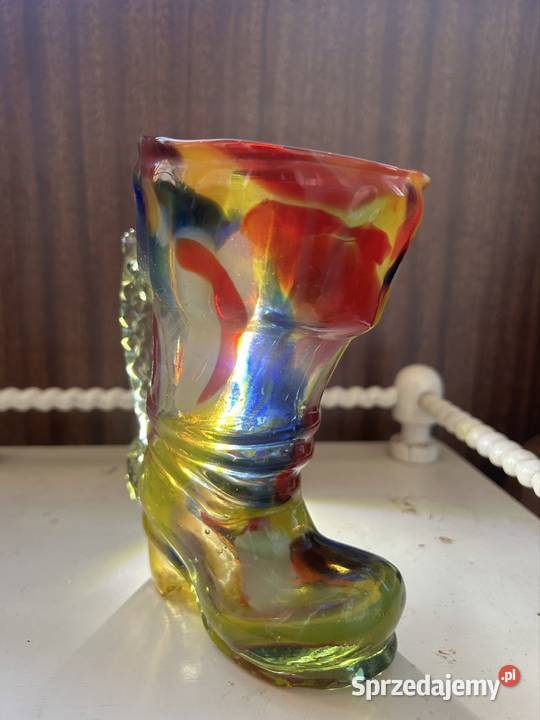 szkło kolorowe Kozak styl Murano pRL Porcelana i szkło Kraków