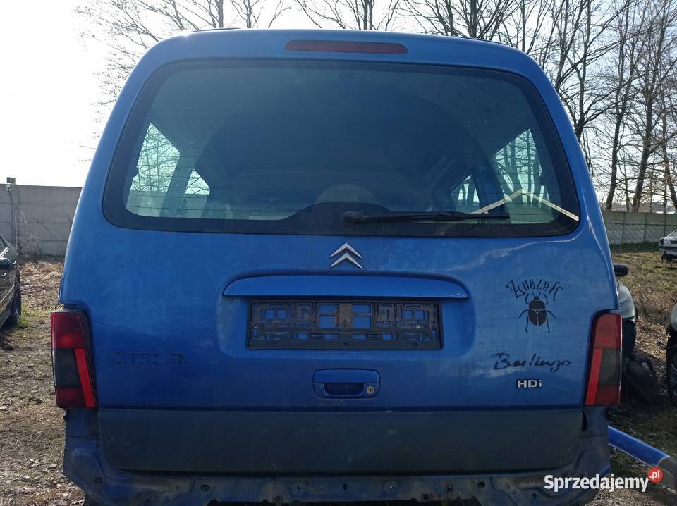 Citroen Berlingo 20 HDi 66 kW 2000 r dawca wielkopolskie Szklarka Myślniewska