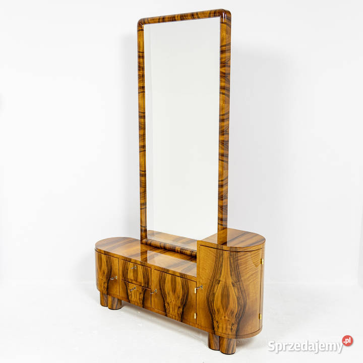 Toaletka lustro art deco orzech połysk Polska Swarzędz