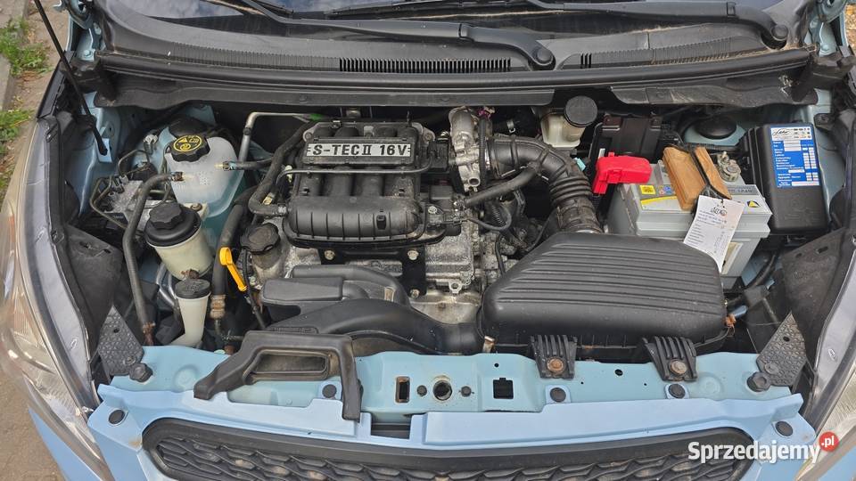 CHEVROLET Spark 2013r 10 Klima 149 Stan welurowa tapicerka Spark Polkowice