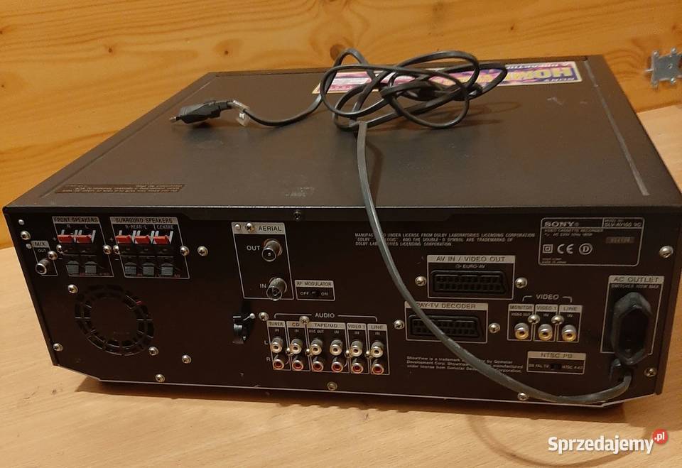 Kino domowe VHS SONY SLVAV 100 Amplifier Warszawa