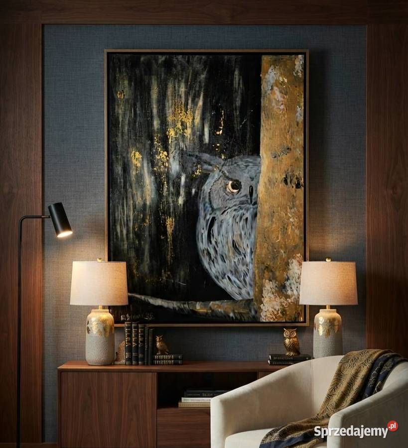 Ręcznie malowany 55x75 Malarstwo Tomaszów Lubelski