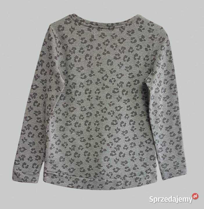 Damski miękki sweter szary w panterkę długim Rozmiar 36(S) małopolskie Chrzanów