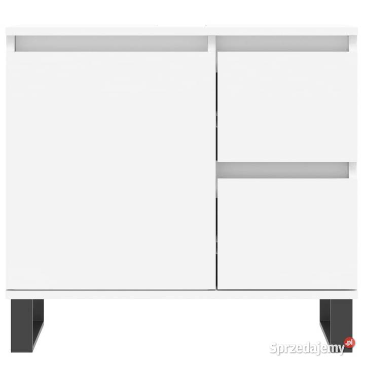Szafka łazienkowa biała 65x33x60 materiał