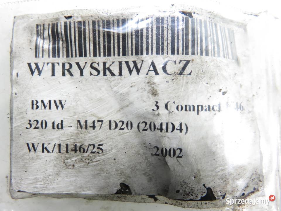 WTRYSKIWACZ BMW E46 320 td 0445110131 7789661 osobowe