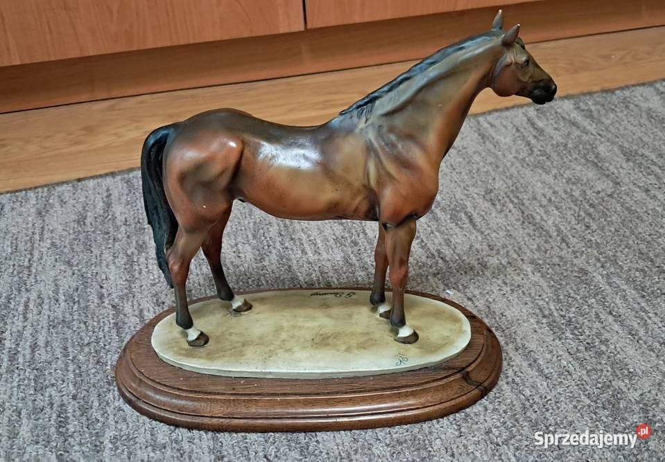 ANTYK Figurka Rzeźba Koń G Armani Capodimonte Suwałki