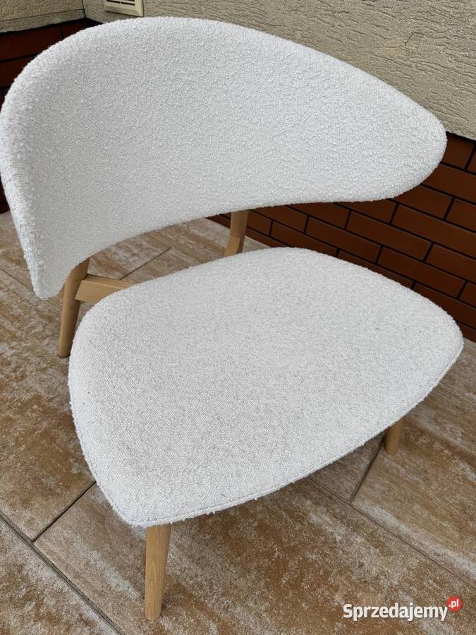 Fotel nowoczesny design boucle fotele krzesła Sulbiny