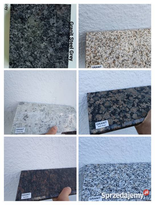 Parapety granitowe kamienie na wymiar Parapety
