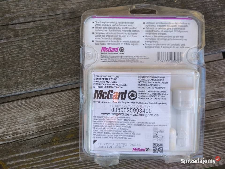 Zabezpieczenia do felg McGard M14x15 VW Audi Włocławek sprzedam