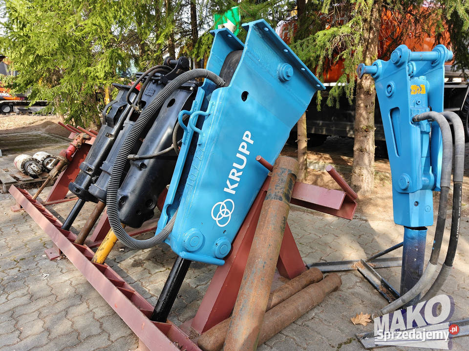 Młot hydrauliczny Krupp HM305 430 do koparki świętokrzyskie Ostrowiec Świętokrzyski sprzedam