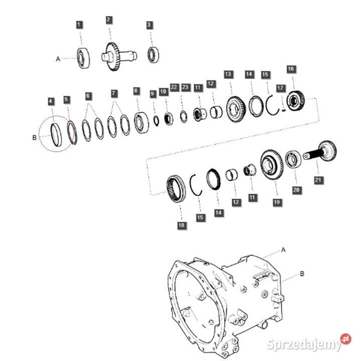 Zaślepka korek olejowy LS MT340 TRG281 3A1281014 Tajęcina