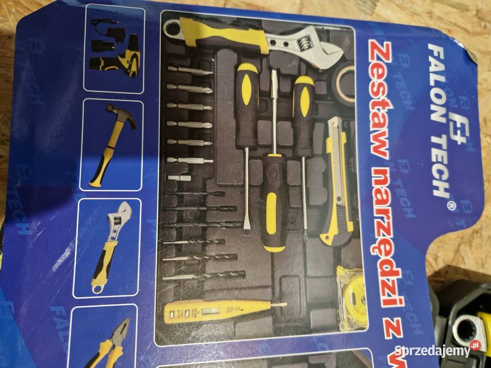 Zestaw narzędzi wkrętarka młotek szczypce 68el Elektryczne Głogowa sprzedam