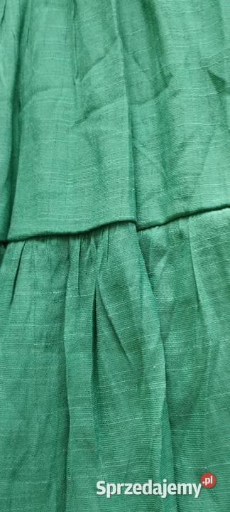 Sukienka letnia zielona długa efektowna z USA Wrocław