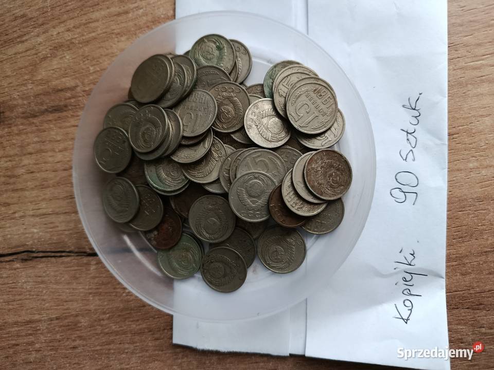Monety stare cccp kopiejki 90 sztuk zestaw zachodniopomorskie