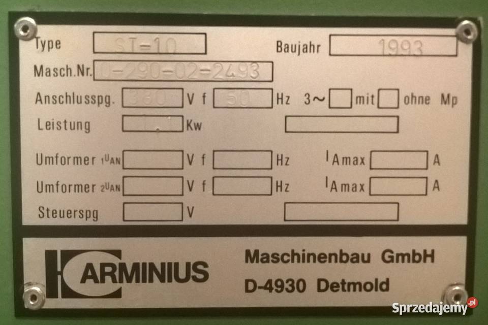 Szlifierka trzpieniowa Homag Arminius niemiecka