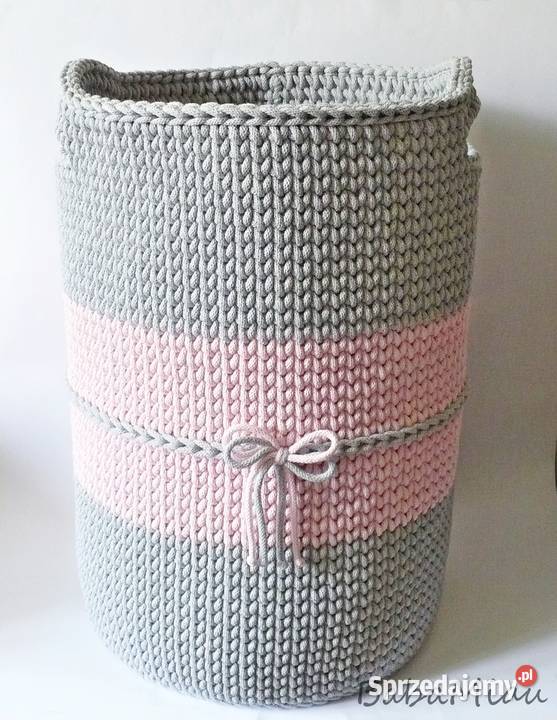 Kosz duży bawełniany handmade kolory Bydgoszcz sprzedam