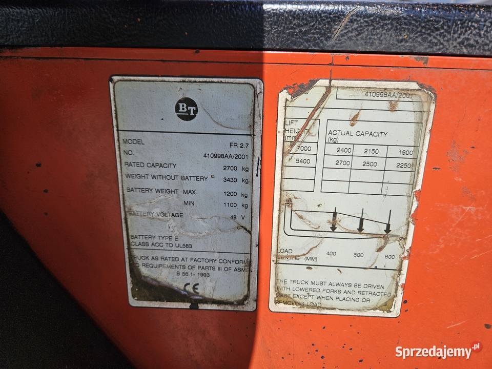 BT FR 27 wózek do dłużyc wielokierunkowy Wózki widłowe dolnośląskie Wrocław