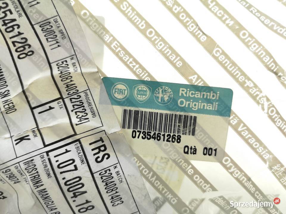 RAMKA KLAMKI LEWEJ WEWNĘTRZNA FIAT FIORINO 07