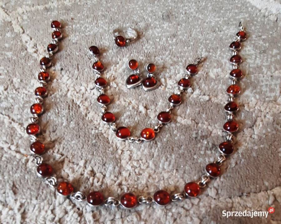 Naszyjnik Bransoletka Kolczyki Pierścionek Ozdoby mazowieckie sprzedam