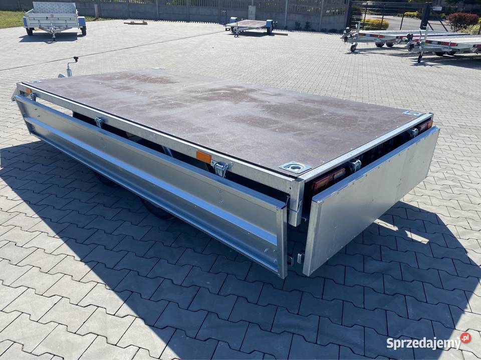 Mocna przyczepa lekka CARRO DELTA D3015 2w1 towarowe Burtowe i plandeki Kowal