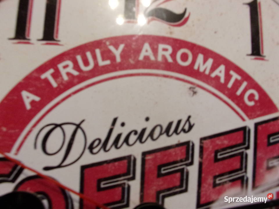 Duży stylowy zegar scienny COFFEE Delicious Warszawa