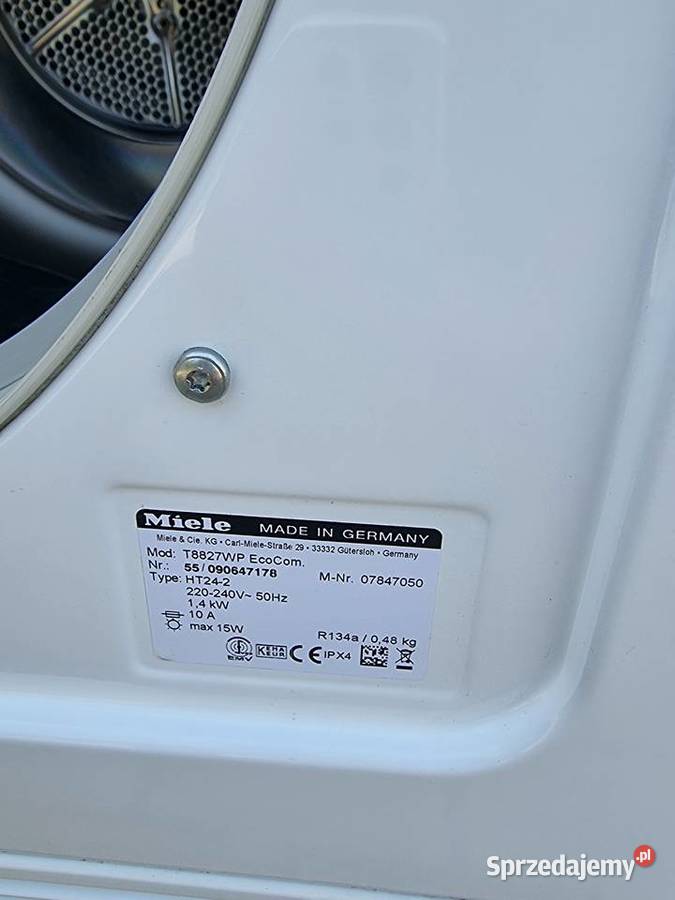 Suszarka z pompą ciepła Miele T 8827 WP Eco Pralki i suszarki dolnośląskie
