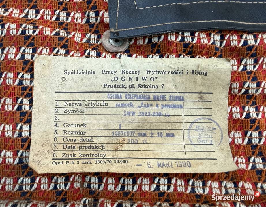 Ocieplacz maski zimowa osłona Żuk Nysa Lubliniec