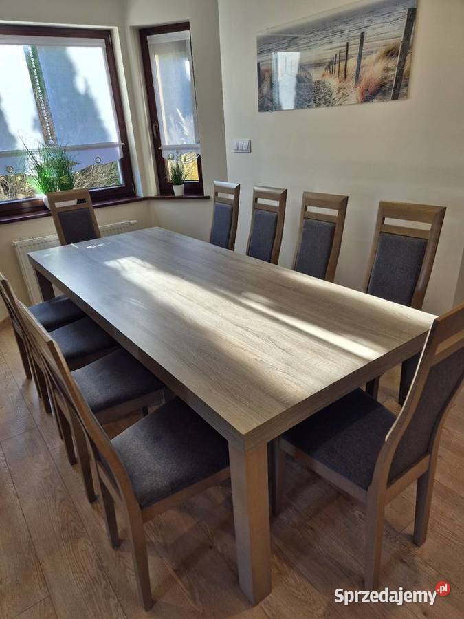 Duży Stół Dąb Sonoma 240 x 100 x 75 z 10 Ostrów Wielkopolski sprzedam