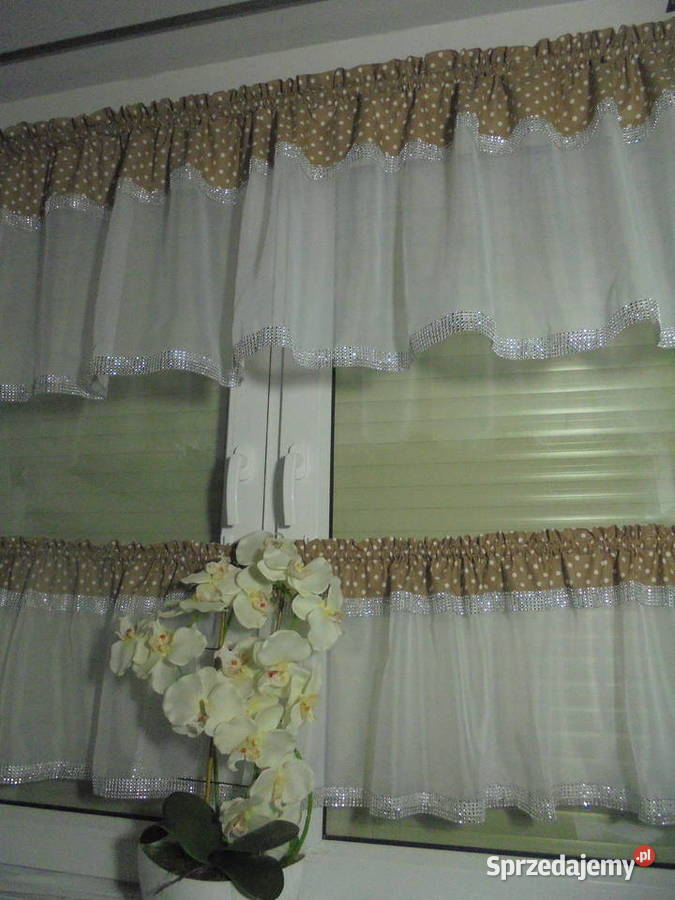 komplety na okno firanki glamur cyrkonie szyjemy kujawsko-pomorskie Włocławek