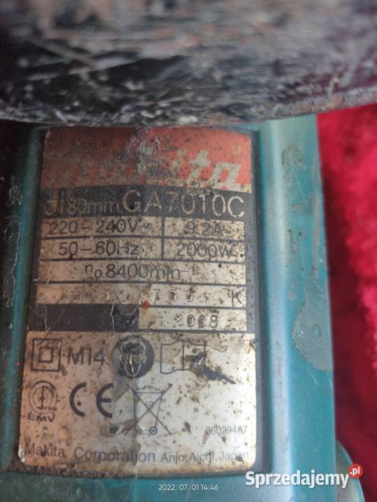 Szlifierka dwuręczna MAKITA GA 7010 C Narzędzia Bielsko-Biała