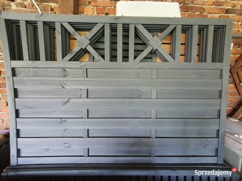 NOWY Płot drewniany PARMA malowanylazura szara 5 Wrocław