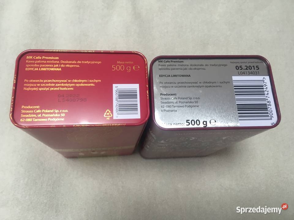 Puszki puszka kawie kawa MK CAFE Pojemniki na żywność Kołobrzeg