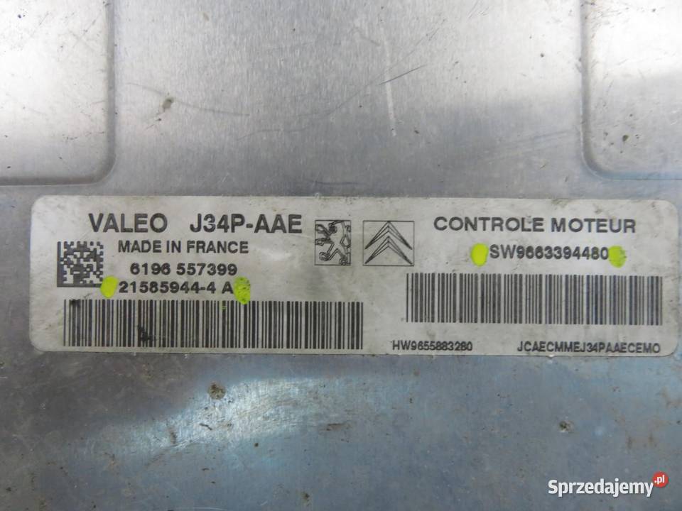 STEROWNIK PEUGEOT 206 14 75 KFW SW9663394480