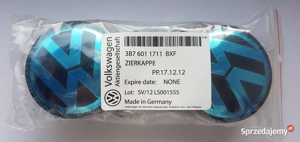 dekielki VW 56mm ASO dekle 4 oryginalne łódzkie Bełchatów