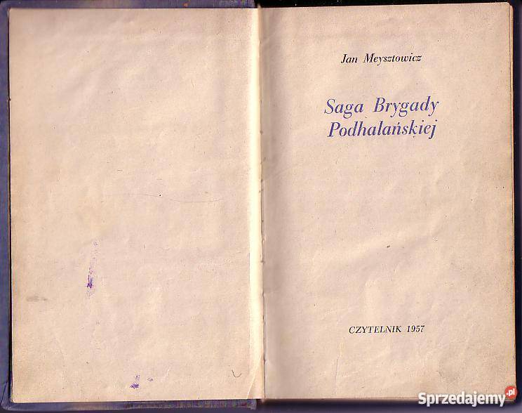 6306 SAGA BRYGADY PODHALAŃSKIEJ JAN Czyrna